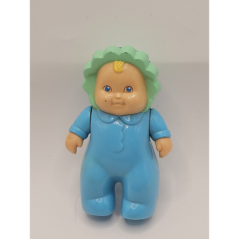 Vtg Little Tikes Dollhouse BLUE BABY Figure Grand Mansion Infant Loving Family